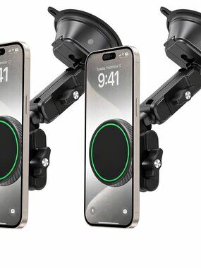 2 PK Magnetic Vacuum Suction Cup Phone Mount for Truck Car Heavy Duty Semi Truck